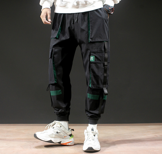 Pantalones Harem Casuales para Hombre con Tirantes - Image 2
