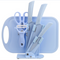 Kitchen Household Baby Food Supplement Chopper Cutting Board Combo Azul B