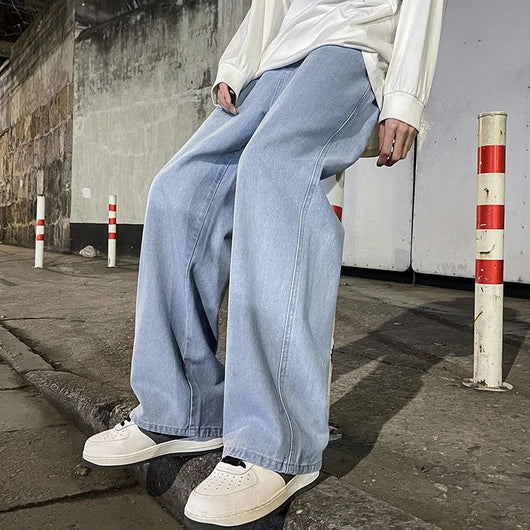 Jeans Rectos Holgados Diseño Americano para Hombre - Image 19