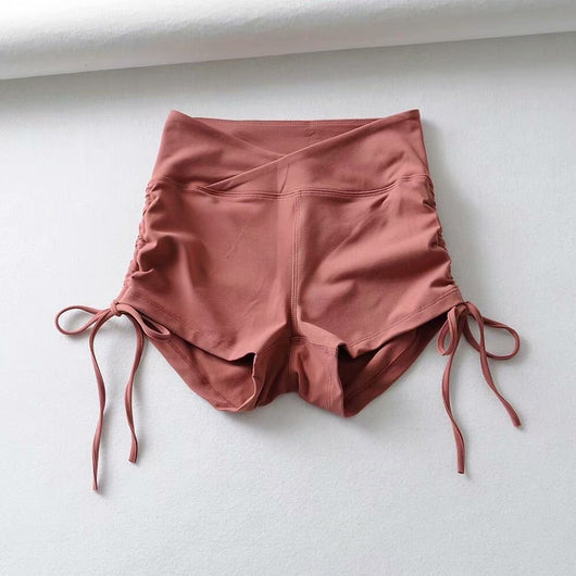 Shorts Deportivos Yoga Cintura Alta con Cordón Ajustable - Image 18
