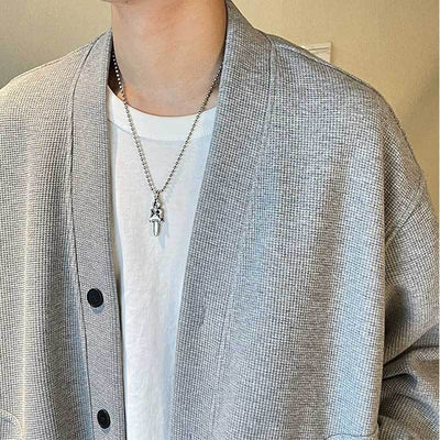 Cardigan Suelto con Capucha y Cuello en V - Image 29