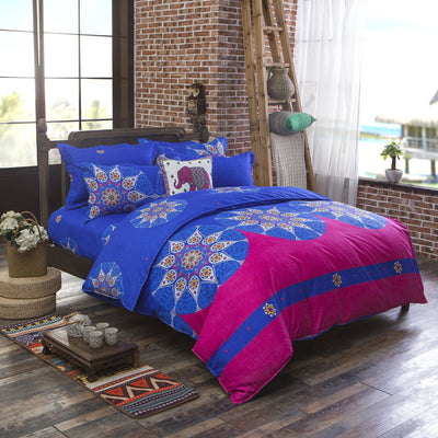 Juego de Cama de 3 Piezas con Estampado Étnico en Poliéster - Image 7