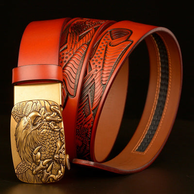 Cinturón Automático para Hombre con Hebilla Águila de Temperamento Fashion - Image 18
