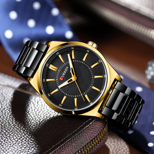 Reloj Empresarial Impermeable para Hombre con Cierre de Barra - Image 27