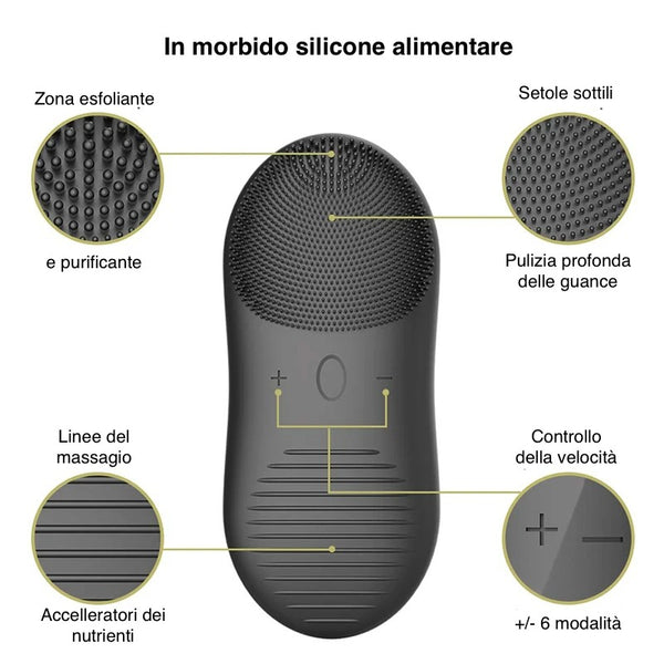 Limpiador Facial Sónico de Silicona con Tecnología Eléctrica - Image 9