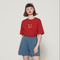 Camiseta Suelta de Tres Colores para Mujer