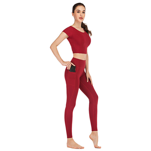 Conjunto de Ropa Yoga con Bolsillos para Mujer - Image 16