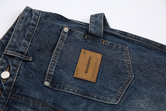 Pantalones Cargo Vaqueros Retro Lavado Pesado con Diseño de Bolsillos Oblicuos - Image 70