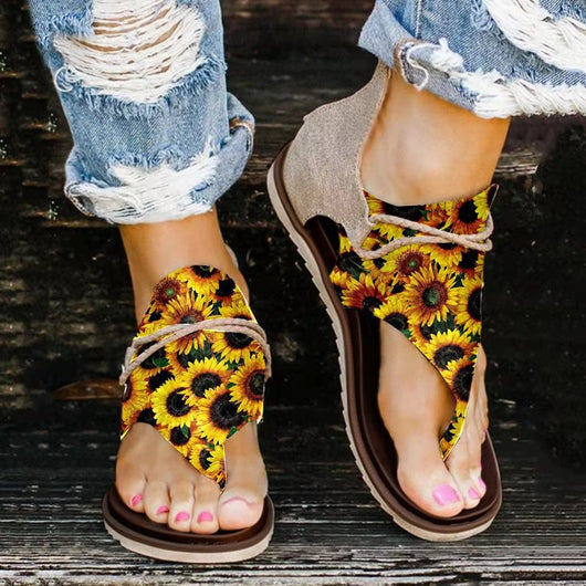 Sandalias Planas de Playa con Estampado Leopardo - Talla Grande Primavera Verano - Image 9