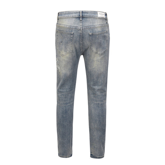 Jeans Azules Rotos con Desgaste Vintage - Image 9
