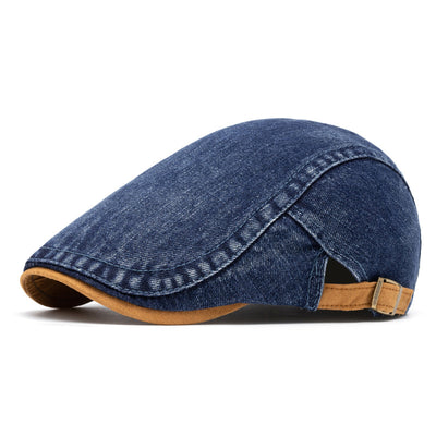 Boina Denim Desteñida para Hombre con Contraste de Colores - Image 6