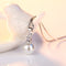 Collar de Oro Blanco con Diamante de Zircón Geométrico Rombo Retorcido