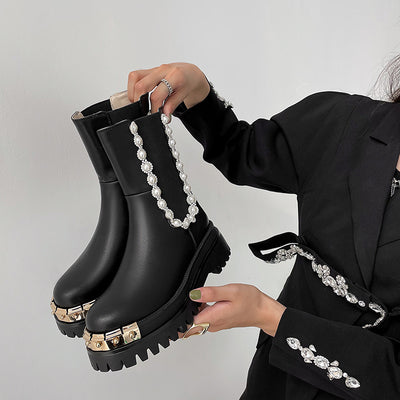 Botas Martin de Cuero Genuino con Tacón Reforzado y Detalles Artesanales - Image 11