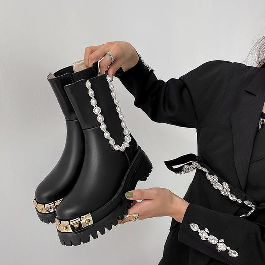 Botas Martin de Cuero Genuino con Tacón Reforzado y Detalles Artesanales - Image 11