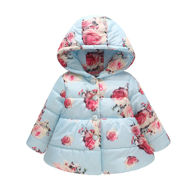Chaqueta Acolchada para Niñas con Capucha y Diseño Estampado - Image 21