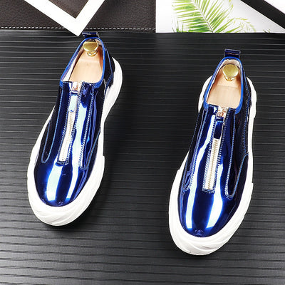 Zapatos Blancos de Cuero Brillante - Diseño Minimalista y Versátil - Image 3