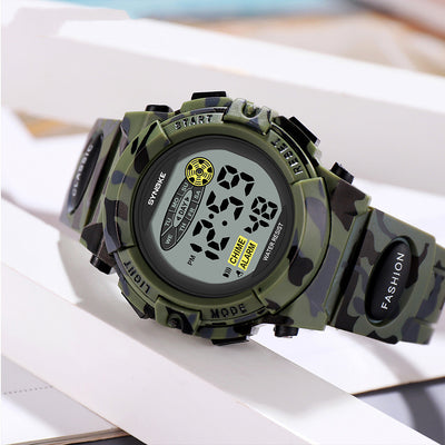 Reloj Deportivo Infantil con Luz LED y Diseño Camuflaje - Image 12