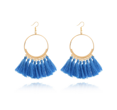 Aretes Colgantes Circulares Elegantes - Image 5