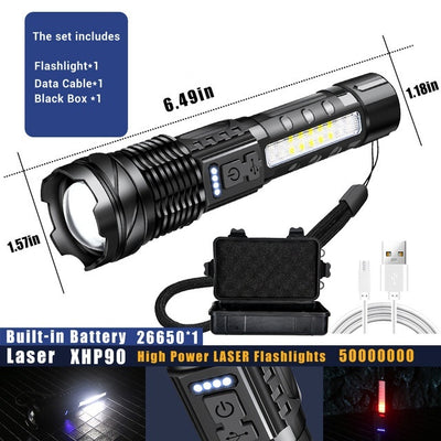 Linterna LED de Aleación de Aluminio con Zoom Telescópico - Image 12