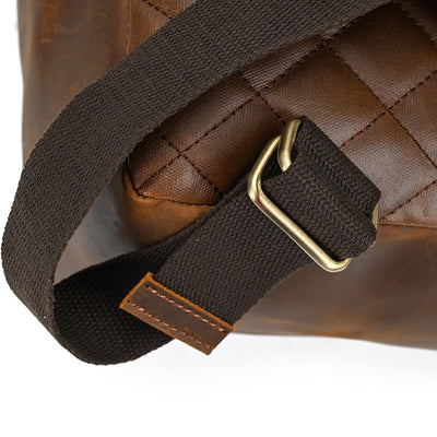 Mochila Retro Cuero Crazy Horse para Hombre - Bolso Escolar Vintage - Image 3