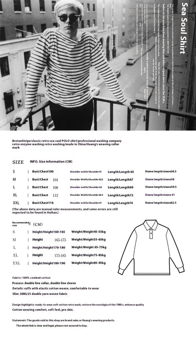 Camisa de Algodón a Rayas con Cuello Solapa para Hombre - Image 7