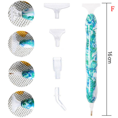 Bolígrafo de Perforación de Diamante Pulido con Pincel de Color - Image 16