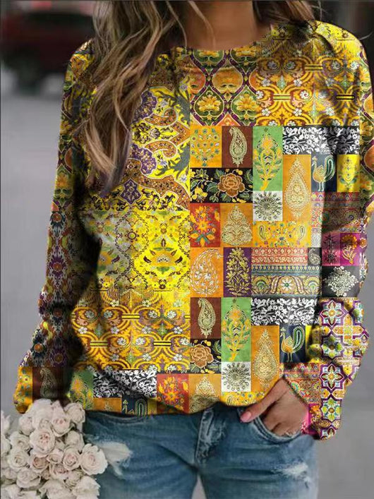 Playera Casual de Cuello Redondo con Estampado para Mujer - Image 2