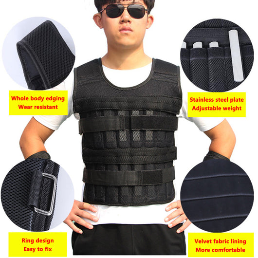Chaleco de Entrenamiento con Placas de Acero Ajustables - Image 4