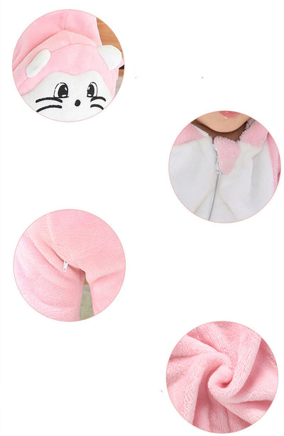 Pijama Enterizo Infantil de Franela Suave con Diseño de Animales - Image 16