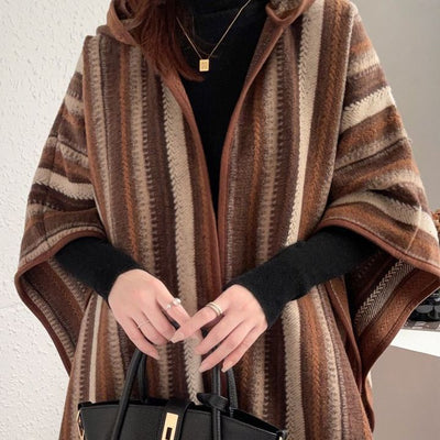 Poncho Étnico Convertible con Capucha - Image 8