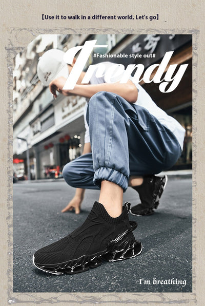 Zapatilla Deportiva Transpirable Talla Grande con Absorción de Impacto para Hombre - Image 13