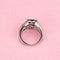 Anillo de Acero Titanio con Piedra Incrustada para Mujer - Diseño Moderno