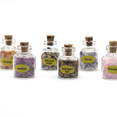 Botella de Cristales de Ágata - Espécimen Mineral con Gemas Naturales - Image 8
