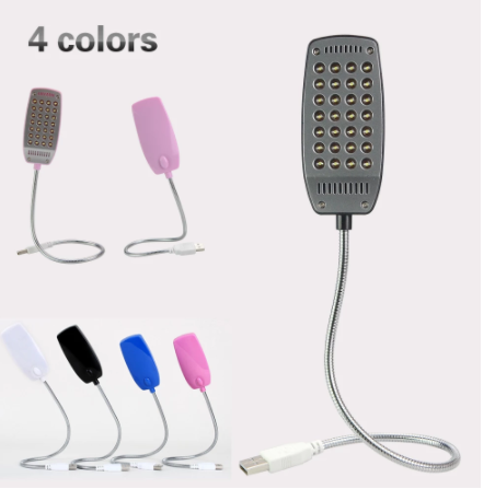 Lámpara LED USB para Escritorio con 28 Luces de Lectura
