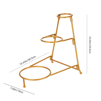 Frutero de Cerámica Dorado de Tres Niveles - Elegancia Minimalista para Hogar y Oficina - Image 16