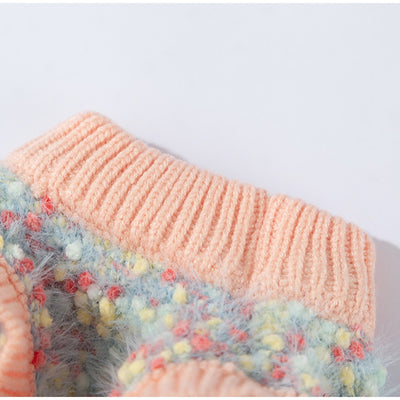 Suéter de Invierno para Mascotas con Diseño de Osito Floral en Relieve - Image 3