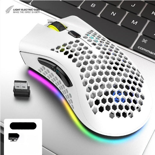 Ratón Inalámbrico Gaming con Diseño Hueco y Carga Luminosa - Image 7