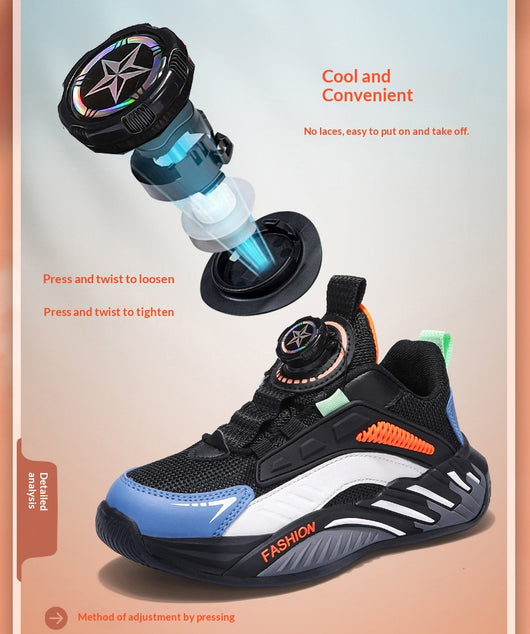Zapatillas de Otoño Antideslizantes con Suela Flexible y Cierres Giratorios para Niños y Adolescentes - Image 24