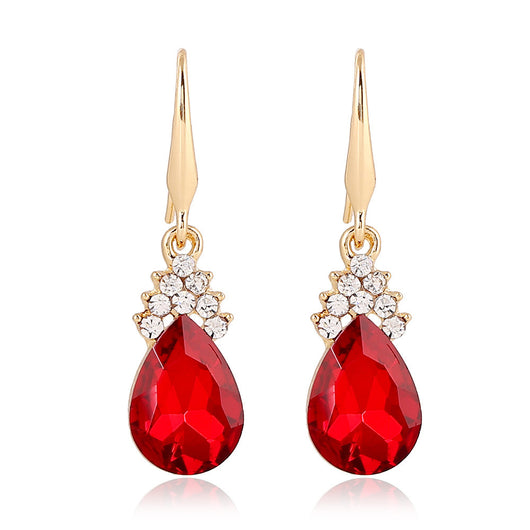 Conjunto de Collar y Aretes de Cristal Diamante para Mujer - Image 2