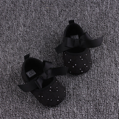 Zapatos de Algodón para Bebé con Elástico y Moño - Calzado Suave para Primeros Pasos - Image 6
