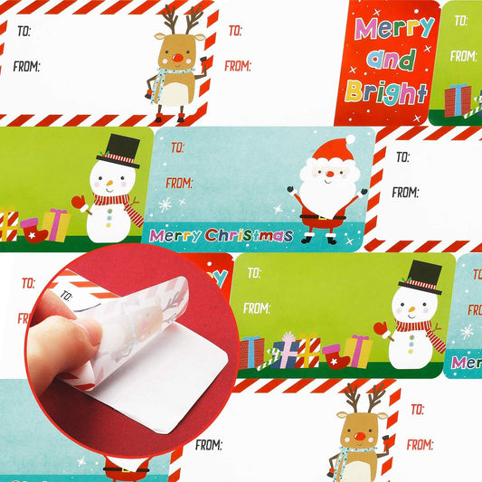 Rollo de Stickers Navideños - Serie Decoración y Regalos - Image 2