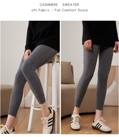 Leggings Térmicos Cintura Alta de Cachemira - Ajuste Slim Cómodo - Image 15