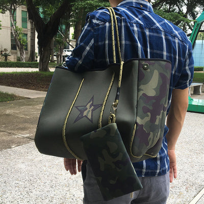 Bolsa de Viaje Estampada de Gran Capacidad para Mujer