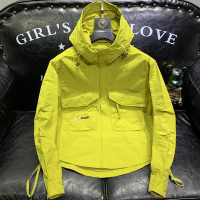 Chaqueta de Trabajo Casual con Capucha - Abrigo Shell para Hombre - Image 27