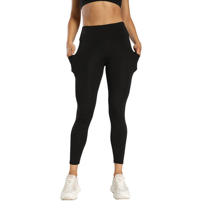 Pantalones Yoga Cintura Alta con Costuras de Diseño