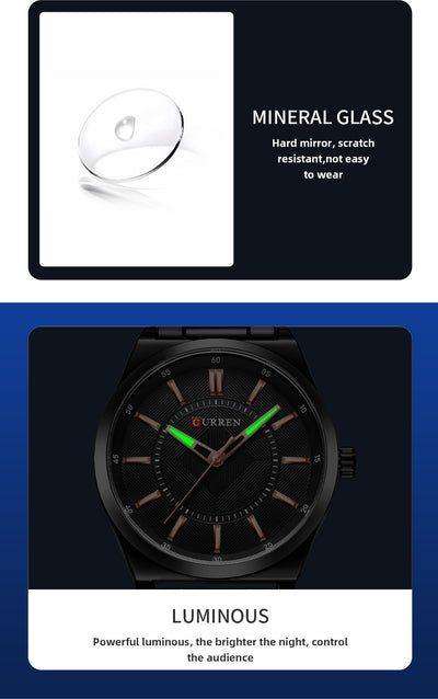 Reloj Empresarial Impermeable para Hombre con Cierre de Barra - Image 13