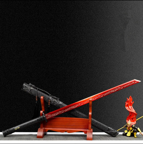 Espada Horizontal Dinastía Tang - Acero Manganeso Alto para Coleccionistas