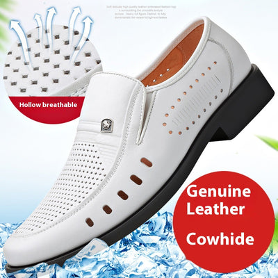 Sandalias de Cuero Respirable con Diseño Hueco - Zapatos Cómodos para Hombre - Image 6