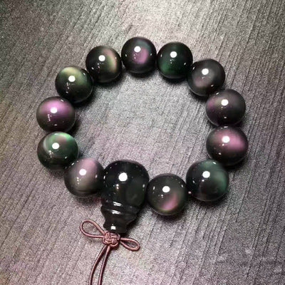 Pulsera de Obsidiana Bicolor - Protección y Equilibrio - Image 6