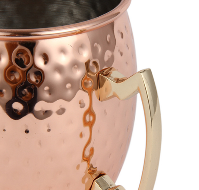 Taza Térmica Moscow Mule de Acero Inoxidable con Baño de Cobre Martillado - Image 5